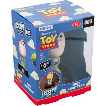 Paladone buzz lightyear icon light 11cm, toy story led night light, battery powered  PP16014TSID 5056577776270