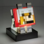 Paladone minecraft wolf icon light – 11cm light?up figure for bedroom, desk or gamin PP16019MCFID 5056577776324