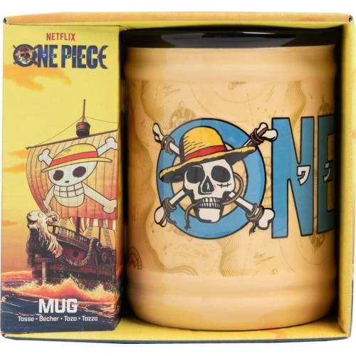Paladone one piece official licensed netflix ceramic mug, pirate decor and gift, des PP14651OPNF 5056577756302