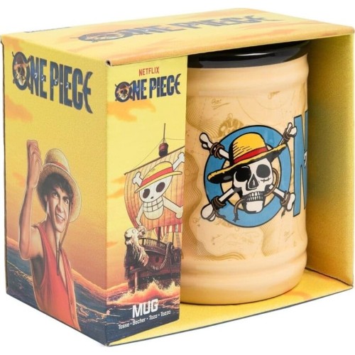 Paladone one piece official licensed netflix ceramic mug, pirate decor and gift, des PP14651OPNF 5056577756302