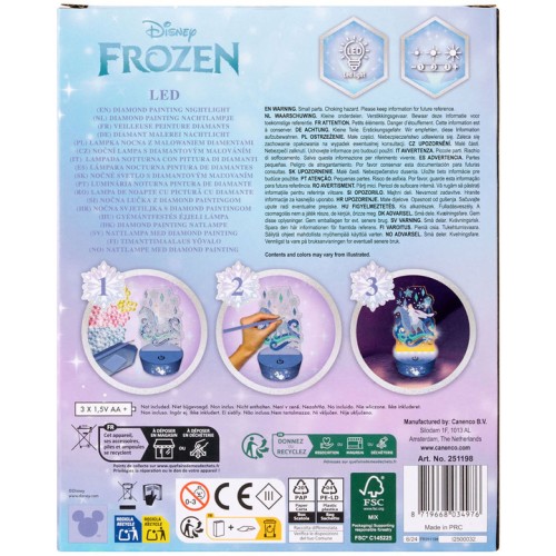 canenco Frozen Diamond Painting Nightlight FR251198 8719668034976