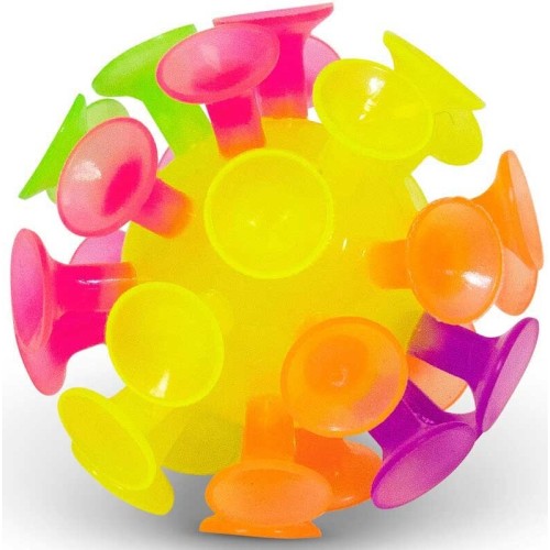 Real Fun Toys Mega Light Up Ζουληχτή Μπάλα Με Βεντούζες Και Φως 31.SV21951 5021813219514
