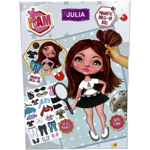 canenco I Am Magnetic Dress Up Doll Model Summer Julia 24252 / 24252F 8719668027121