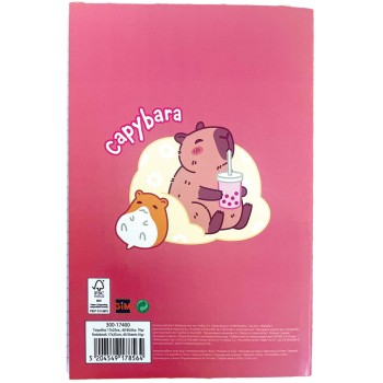 gim τετράδιο 17x25cm capybara-happy  red-chill ass. 300-17400 5204549178564