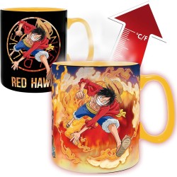 Abysse ONE Piece - Mug Heat Change - 460 ml - Luffy and Sabo-cardboard box ABYMUGA445 3665361139768