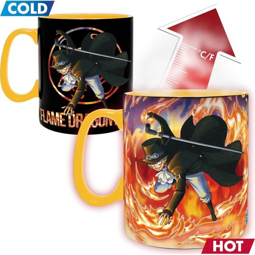 Abysse one piece - luffy & sabo heat change mug (460ml) (abymuga445) ABYMUGA445 3665361139768