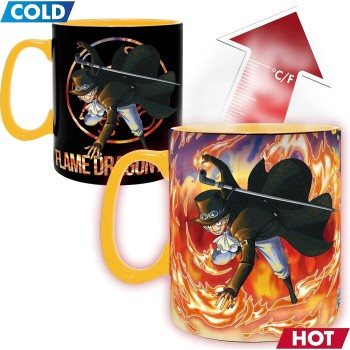 Abysse one piece - luffy & sabo heat change mug (460ml) (abymuga445) ABYMUGA445 3665361139768
