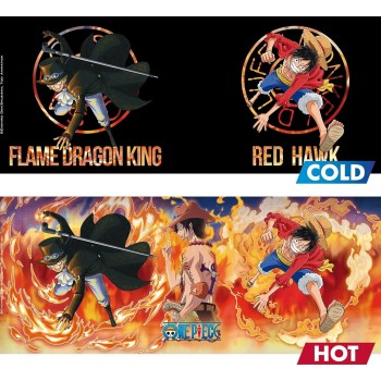 Abysse one piece - luffy & sabo heat change mug (460ml) (abymuga445) ABYMUGA445 3665361139768