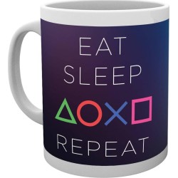 Abysse GB eye Playstation Eat Sleep Repeat Mug MG1064 5028486342020