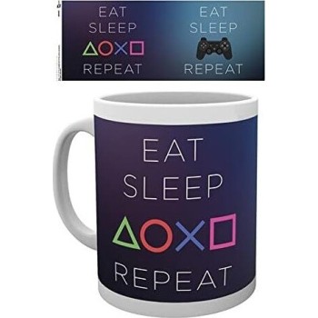 Abysse GB eye Playstation Eat Sleep Repeat Mug MG1064 5028486342020
