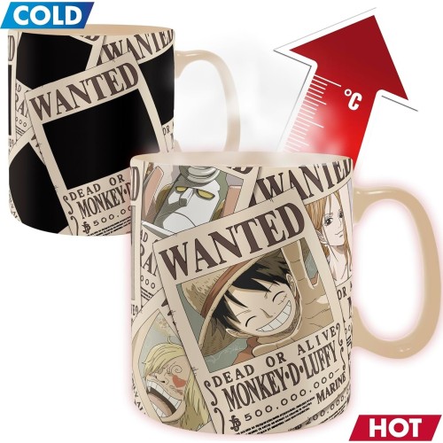 Abysse: one piece - wanted heat change mug (460ml) (abymuga444) ABYMUGA444 3665361139751