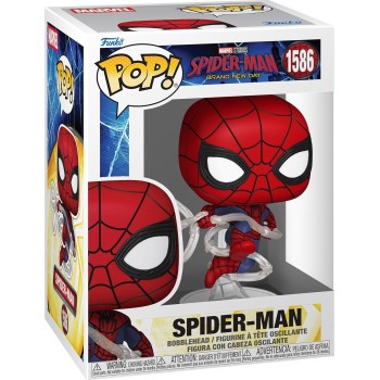 Funko pop! marvel: spider-man brand new day - spider-man 1586 bobble-head vinyl figure 83963 889698839631