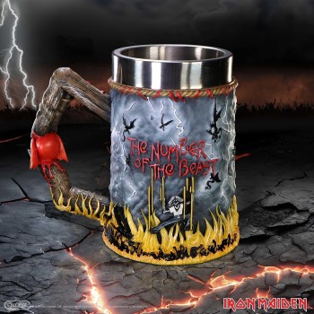 Nemesis Now Iron Maiden The Number of The Beast Tankard, Resin, Official Ir B6831C24 801269155193