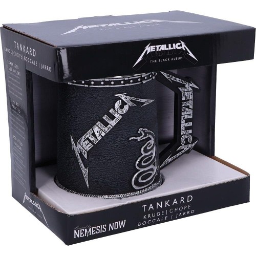 nemesis now  officially licensed metallica black album tankard, 14.5cm B5220R0 801269139278