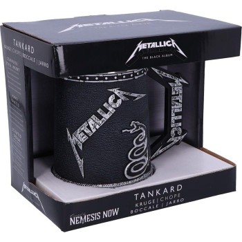 Nemesis now: metallica - the black album tankard (16cm) B5220R0 801269139278