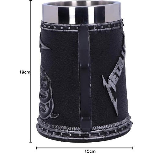 nemesis now  officially licensed metallica black album tankard, 14.5cm B5220R0 801269139278
