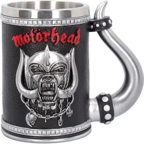 nemesis now  motorhead tankard mug 14cm black, resin w/stainless steel inse B4121M8 801269127824