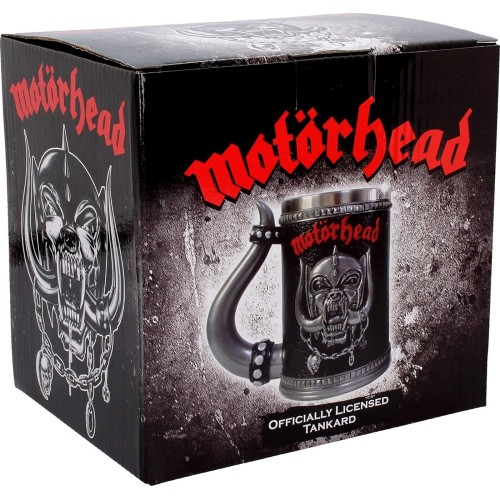 nemesis now  motorhead tankard mug 14cm black, resin w/stainless steel inse B4121M8 801269127824