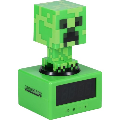 Paladone Minecraft Creeper Icon Alarm Clock - Glow Mode - Battery Operated  PP11369MCFV3 5056577711165