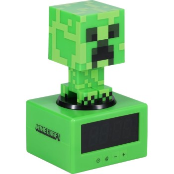 Paladone Minecraft Creeper Icon Alarm Clock - Glow Mode - Battery Operated  PP11369MCFV3 5056577711165