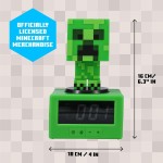 Paladone Minecraft Creeper Icon Alarm Clock - Glow Mode - Battery Operated  PP11369MCFV3 5056577711165