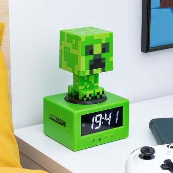 Paladone Minecraft Creeper Icon Alarm Clock - Glow Mode - Battery Operated  PP11369MCFV3 5056577711165