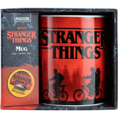 Paladone: stranger things - xl mug (550ml) and sticker (pp10364stv2) PP10364STV2 5055964796044
