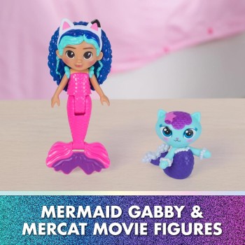 Spin Master Gabby's Dollhouse: The Movie - 'Mercat's' Colorful Kitty Aquarium Playset 6074401 681147090064