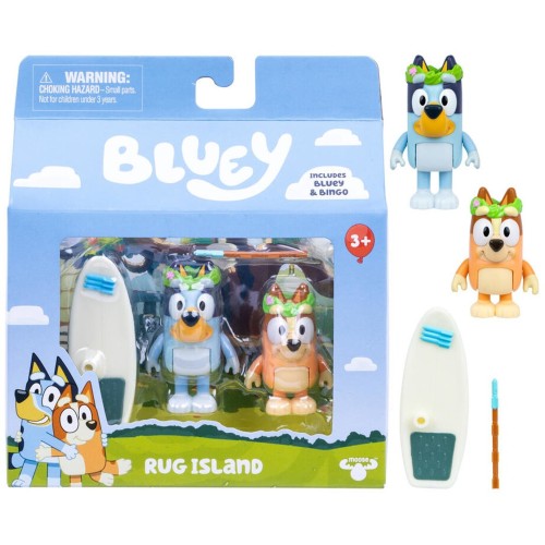 Giochi Preziosi Bluey - 2 Figures and Accessories Rug Island BLYB4000 630996191965