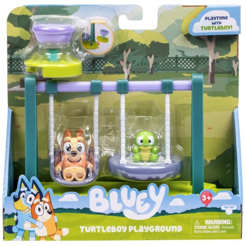Giochi Preziosi Bluey Μίνι Σετ Παιχνιδιού Με 1 Φιγούρα Και Αξεσουάρ - Turtleboy Playground Playset BLYB7000 630996179789