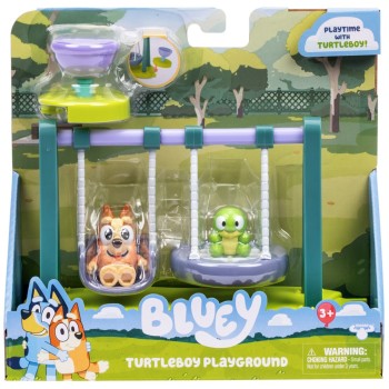 Giochi Preziosi Bluey Μίνι Σετ Παιχνιδιού Με 1 Φιγούρα Και Αξεσουάρ - Turtleboy Playground Playset BLYB7000 630996179789