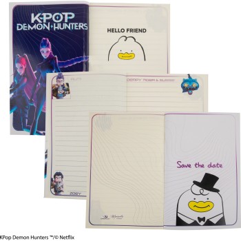 cinereplicas: k-pop demon hunters - huntr/x softcover notebook CR5165 4895205624801