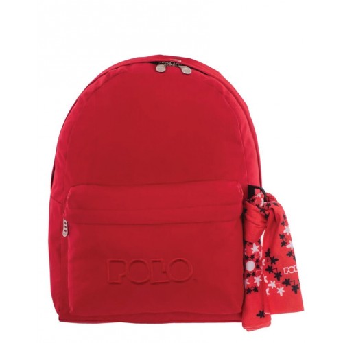 POLO Original Backpack With Scarf, Red 901135-03-00 5201927071592