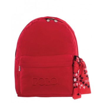 POLO Original Backpack With Scarf, Red 901135-03-00 5201927071592