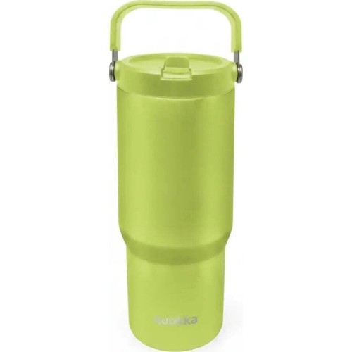 quokka core cup apple green 860ml - ergonomic handle - integrated spout - d 40348 8412497403486