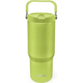 quokka core cup apple green 860ml - ergonomic handle - integrated spout - d 40348 8412497403486