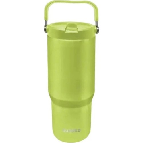QUOKKA Θερμός Tumbler Με Καλαμάκι Και Λαβή Core Apple Green 860Ml 40348 8412497403486