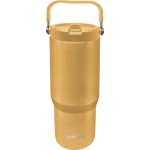 QUOKKA Θερμός Tumbler Με Καλαμάκι Και Λαβή Core Saffron Yellow 860Ml 40347 8412497403479