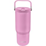 Quokka θερμός tumbler με καλαμάκι και λαβή core blossom pink 860ml 40345 8412497403455