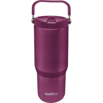 Quokka Core Cup Burgundy 860ml - Ergonomic Handle - Integrated Spout - Doub 40343 8412497403431