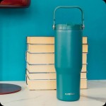 Quokka Core Cup Midnight Green 860ml - Ergonomic Handle - Integrated Spout  40342 8412497403424