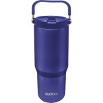 Quokka θερμός tumbler με καλαμάκι και λαβή core dusk blue 860m 40341 8412497403417