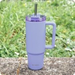 Quokka θερμός με καλαμάκι και λαβή stream lavender 950ml 40329 8412497403295