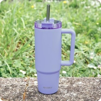 Quokka θερμός με καλαμάκι και λαβή stream lavender 950ml 40329 8412497403295