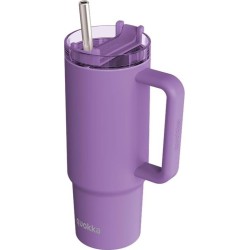 Quokka θερμός με καλαμάκι και λαβή stream amethyst purple 950ml 40324 8412497403240