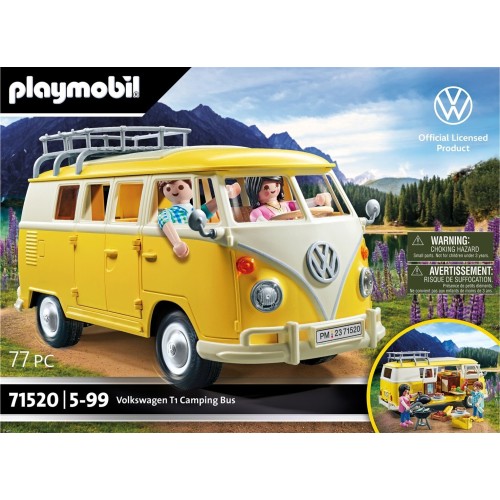 Playmobil Vw T1 Camping Bus Yellow 71520 4008789715203