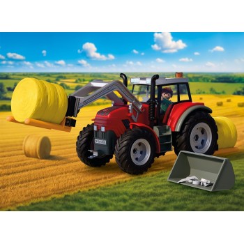 Playmobil Country Μεγάλο Τρακτέρ Με Μπάλες Σανού 72305 4008789723055