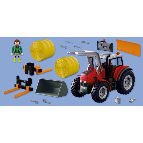 Playmobil Country Μεγάλο Τρακτέρ Με Μπάλες Σανού 72305 4008789723055