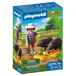 Playmobil Farmer With Potbellied Pig 72171 4008789721716