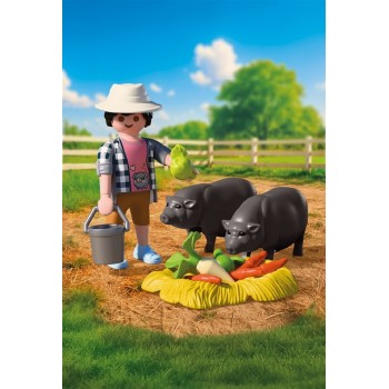 Playmobil Αγρότης Με Βιετναμέζικα Γουρουνάκια 72171 4008789721716